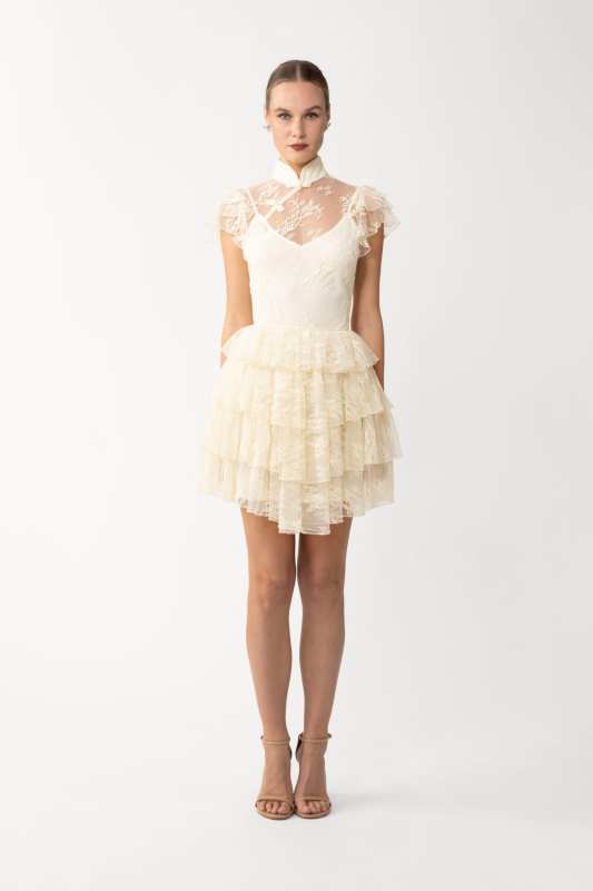 Roux Lace Mini Dress